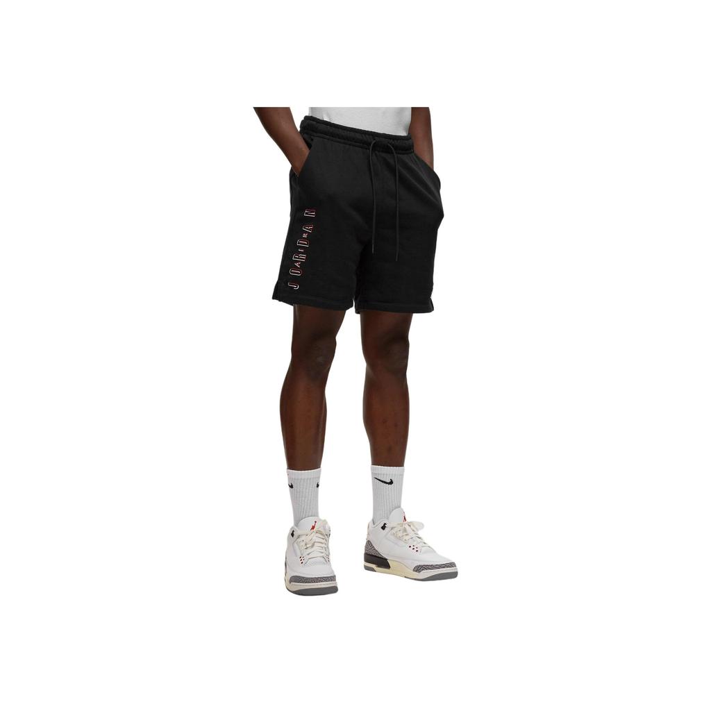 Jordan Essentials Logo Drawstring Shorts Men Bottoms Black DX9675-010
