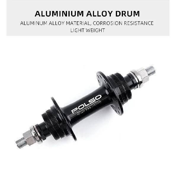 POLSO FH009 Fixed Gear Bike Hub 20H 24H 32H Single Speed Track Cycling Hubs Fixie Parts