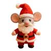Wool Felt Mouse Ornament Christmas Holiday Home Docor Cute Small Ornaments Kit Gifts Mice Felted Mouse Needle Handmade K3G5