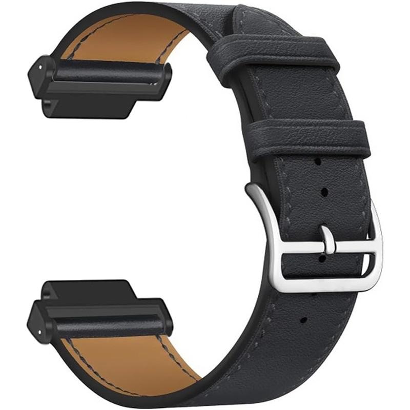 Leren band voor Garmin Forerunner 235 735 XT 230 220 630 620 stikkleur horlogeband voor Approach S20 S6 polsband armband metalen connectoren