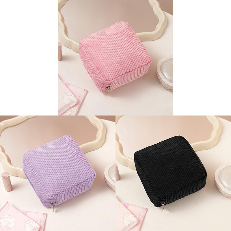Toiletry Bag Sanitary Pad Pouch Small Makeup Bag Cosmetic Storage Pouch Women Pad Pouch Cute Cable Case SNBD003