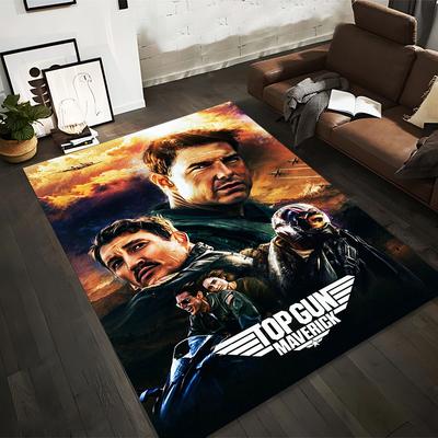 "Top Gun Maverick Movie Poster Style Carpet for Home Decor" Suitable for Use As an Anti-slip for Living Room Bedroom Sofas