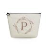 Women Circular letter Print Cosmetic Bag Toiletries Organize Travel Storage Case 6751 KTB