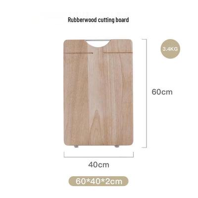 Tabla de cortar de madera maciza de caucho