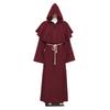 Halloween Cosplay Antikes Kostüm Mittelalterliche Mönchskutte Zaubererkostüm Priesterkostüm Set Rollenspiel