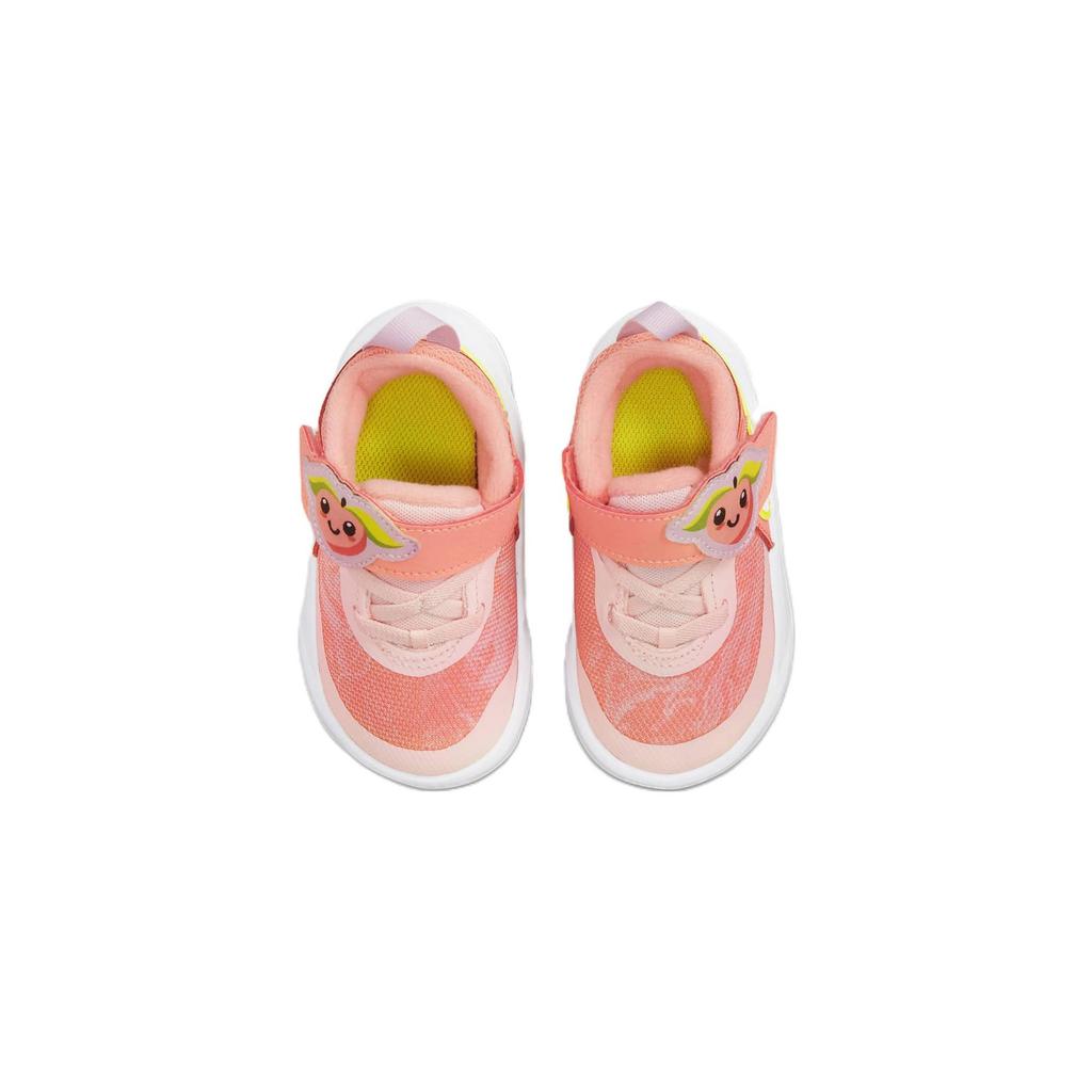 Nike Team Hustle D 10 Lil Cushioning Abrasion Resistant Low top Toddler Shoes White Orange Infant And Toddler DM4325-600