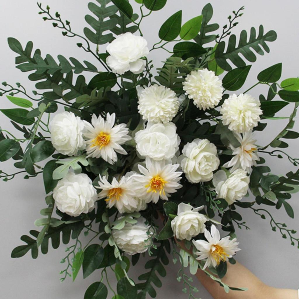 Silk Hanging Flower Garland for Wedding Aisle, T-Stage, or Ceiling Decor
