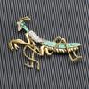 SKEDS Rhinestone Crystal Large Dragonfly Brooch Fashion Retro Insect Pin Coat Accessory for Women and Men Good Gift
