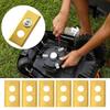 30Pcs Lawn Mower Blades with Washers & Screw Double Hole Mower Blades Stainless Steel Mower Blade Set for Mammotion Luba Robot
