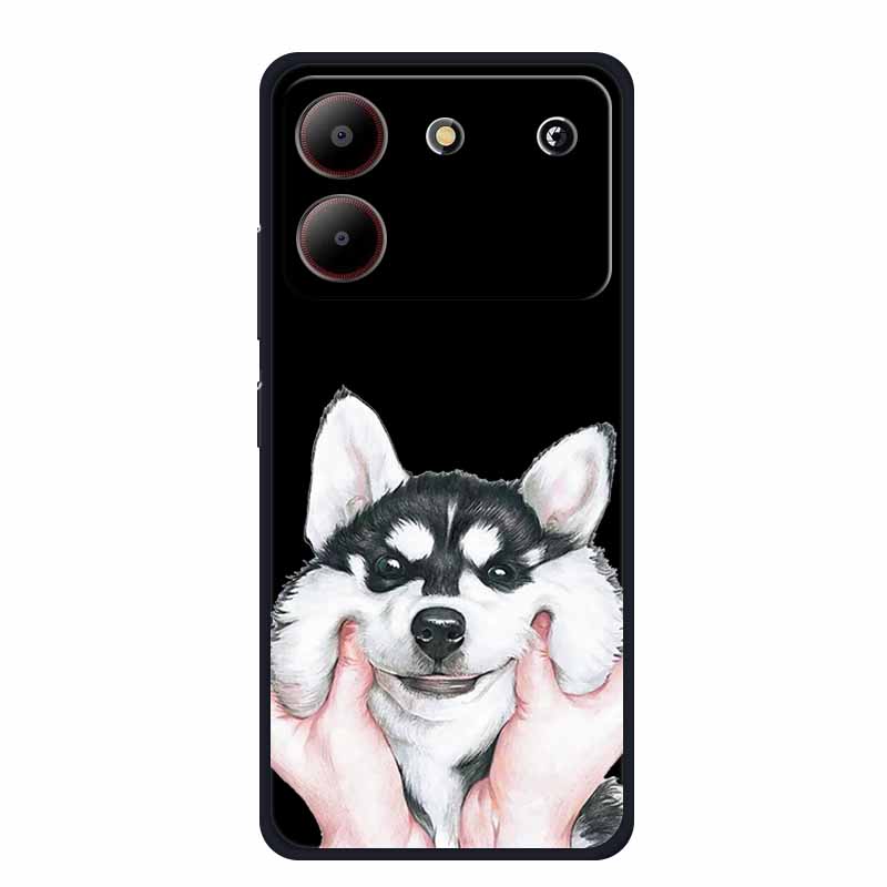 For ZTE Blade A54 Case Cute Cartoon Cat Black Silicone Soft Phone Case For ZTE Blade A54 4G Back Cover Case A 54 6.6" Funda Capa