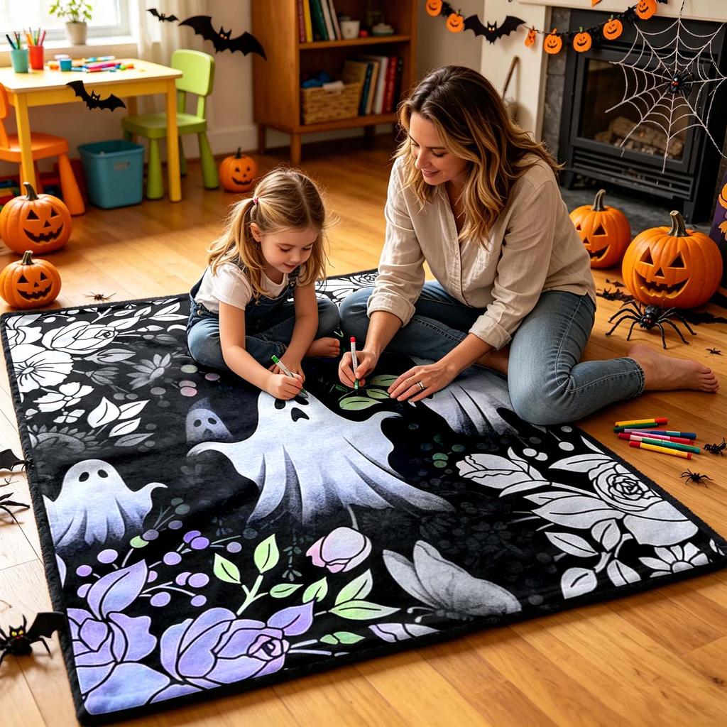 DIY Halloween Maldecke Ausmalen für Kinder Partyaktivität