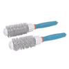 2pcs Ceramic Round Hair Brush Aluminum Tube Heat Resist Styling Hair Brush with Nylon Teeth 32mm