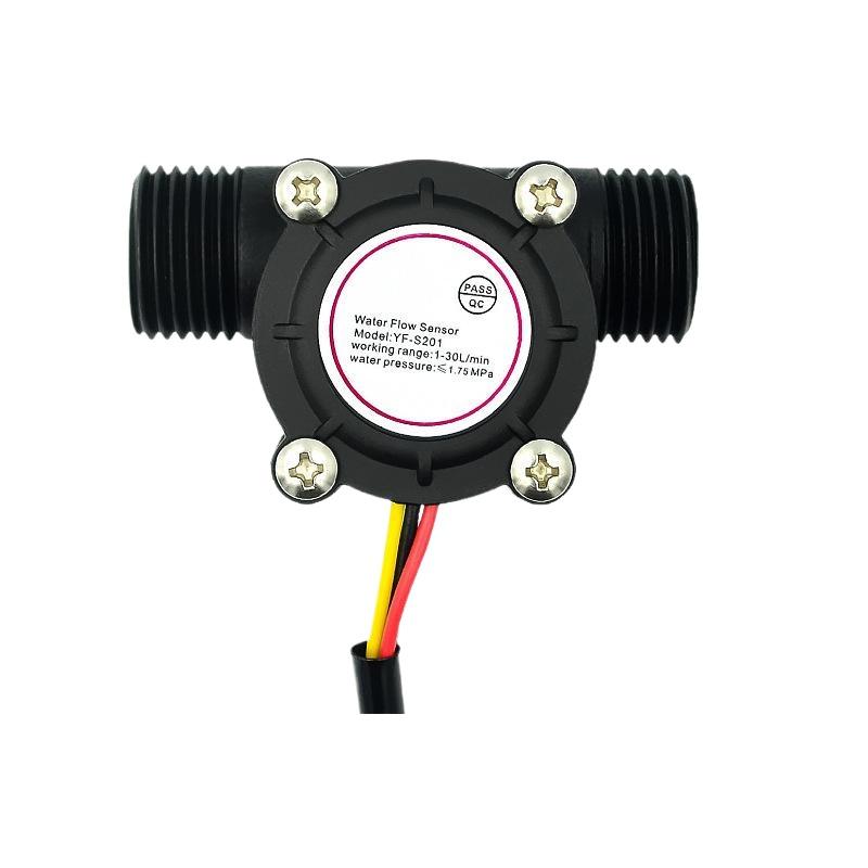 1Pcs Flow Sensor Switch 1-30L/min 1.75MPa 12V Water Flow Sensor DC 5-18V Flowmeter Hall Flow Sensor Water Control Liquid