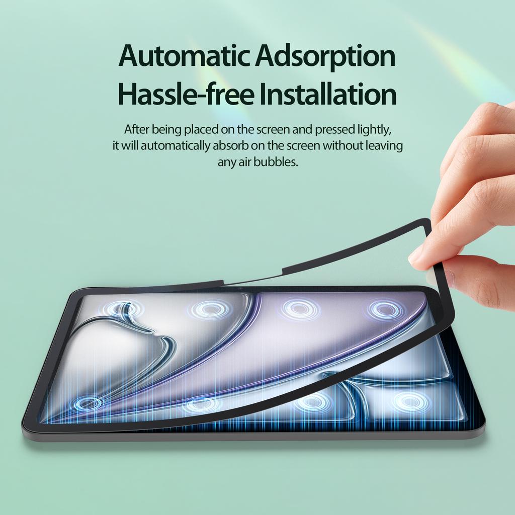 DUX DUCIS Naad-Serie für iPad Air 11 (2025)/(2024) Papierähnlicher Displayschutz, abnehmbare, matte PET-Folie, wiederverwendbar