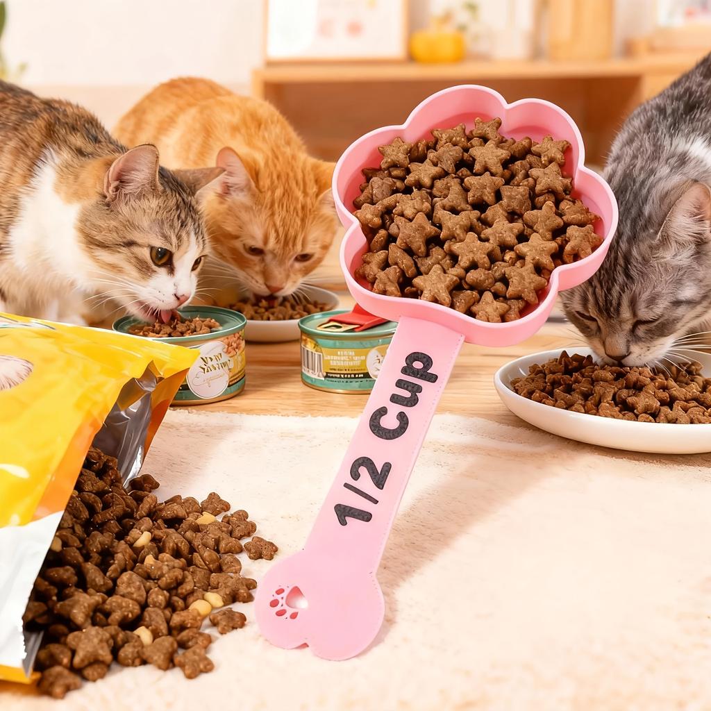 Sturdy Plastic Pet Food Spoon - Easy to Clean Scoop for Blending Wet Food for Dogs And Cats, Ideal for Feeding Pets