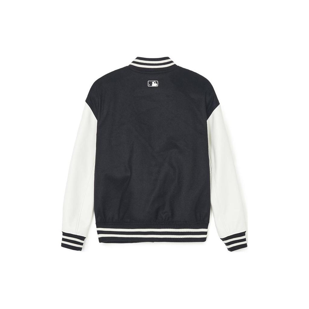 New MLB SS24 Baseball Jacket Unisex Black 3AJPV0141-50BKS