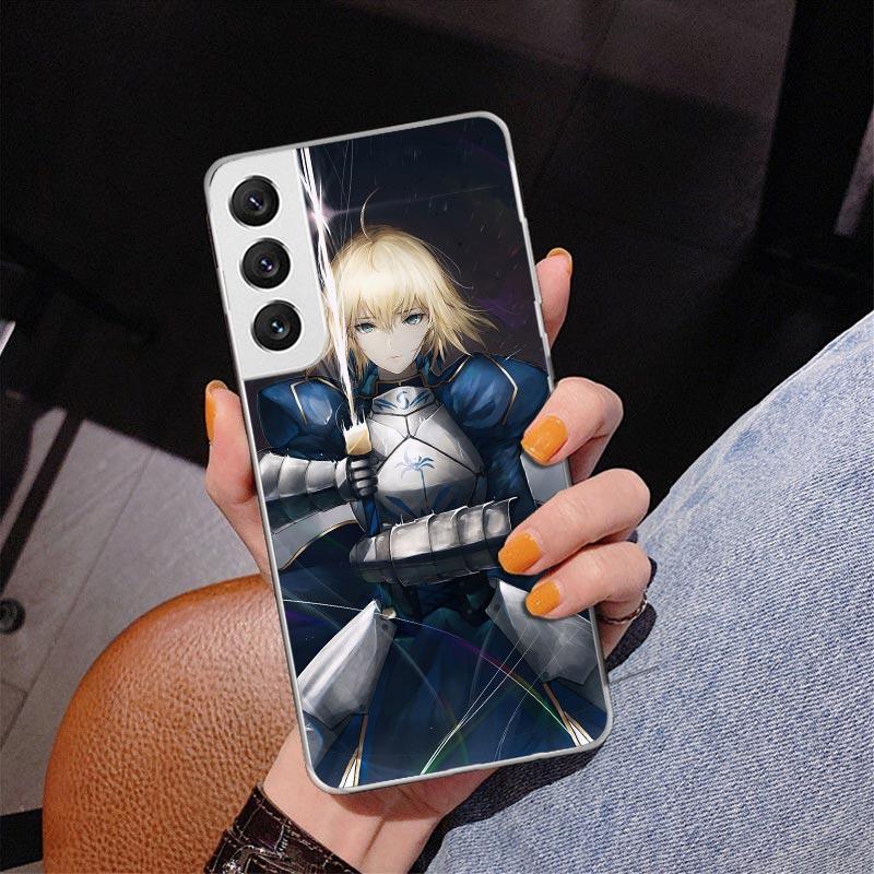 Fate Zero Stay Night Saber Phnoe Case for Samsung Galaxy S26 S25 Edge S23 S24 Ultra S22 Plus S21 S20 FE Unique Cover Soft Coque