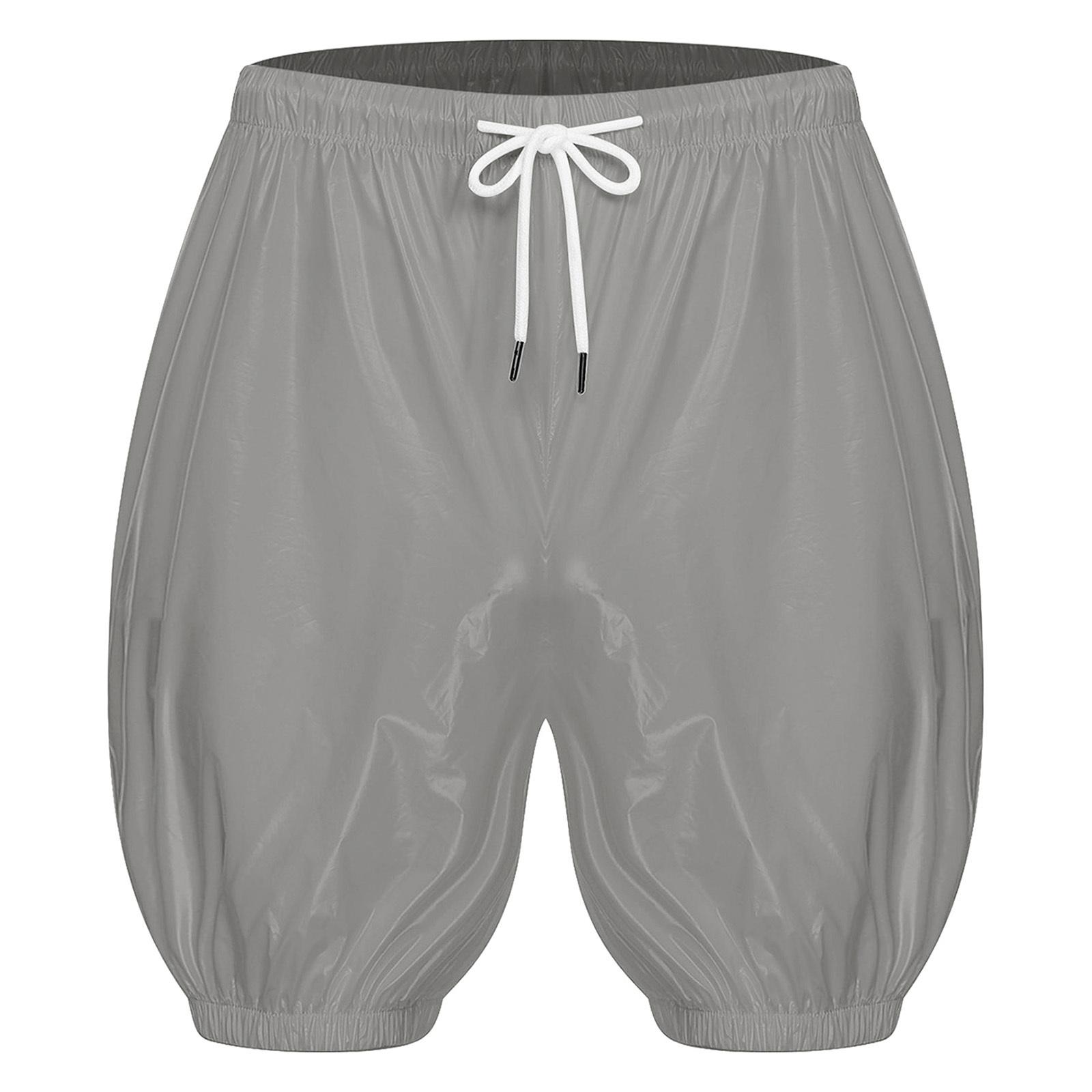 HULIJA Unisex Volwassenen Waterdichte Herbruikbare Luierslipjes Elastische Tailleband Trekkoord Lekvrij Wasbare Incontinentiebroekjes XXL grijs