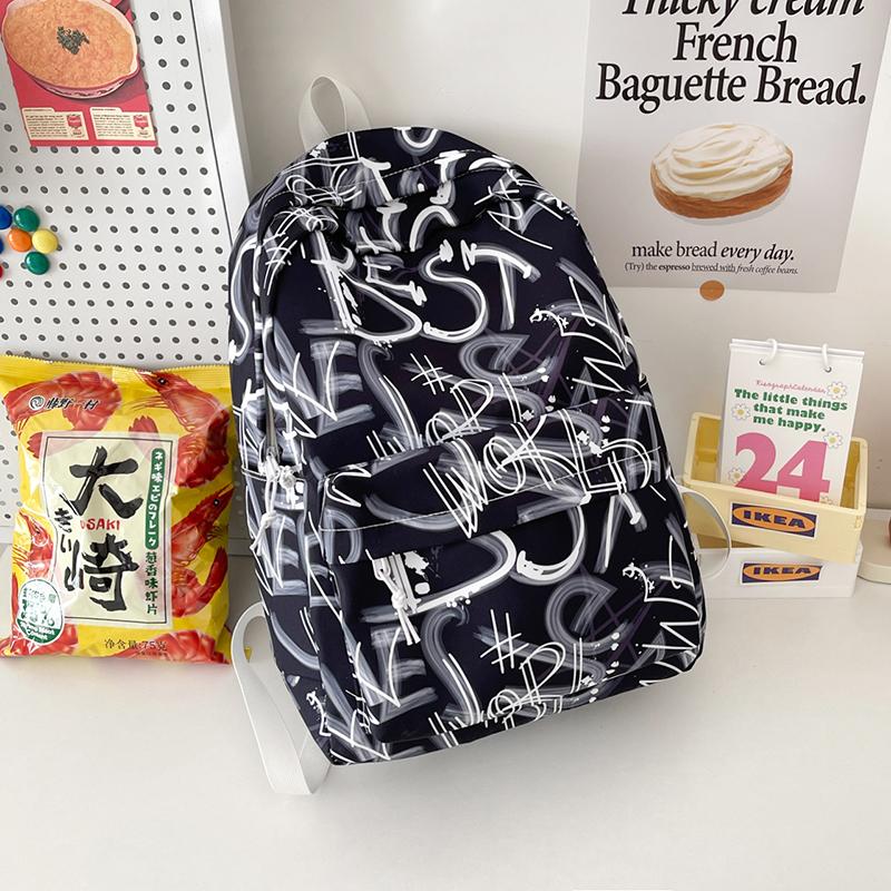 Student School Bag Large Capacity Backpack Graffiti Women's Backpack
