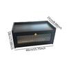 Bread Box Clear Front Versatile Kitchenware Accessory for Pantry Home Bakery Brown