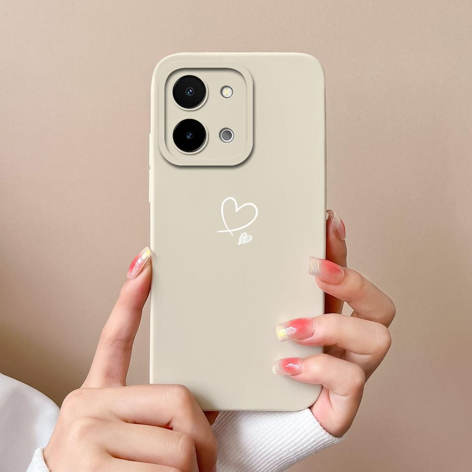 For Vivo Y28 Y28S Case Simple Butterfly High Quality Liquid Silicone Back Cover For Vivo Y 28 4G 5G Full Protection Phone Shell