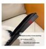 Women's Autumn/Winter Furry Slippers with Metal Chain - Fashionable Warm Flat Fur Slippers