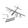 Wind Spinner Metal Creative Housewarming Gift Sturdy Airplane Wind Sculpture Ornament for Courtyard Outside Garden Yard Patio