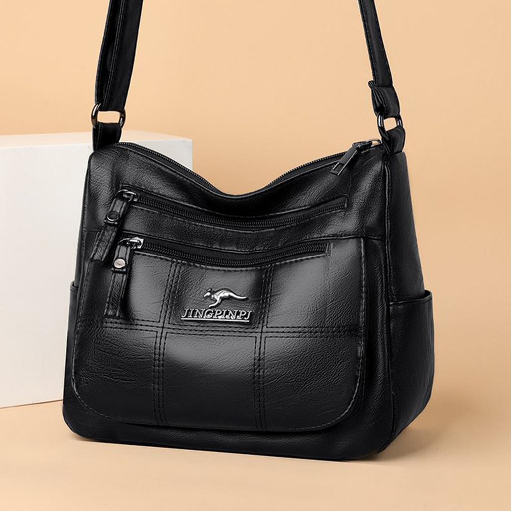 Geantă de umăr casual simplă, uni, de mare capacitate, geantă crossbody pentru călătorii și navetă pentru femei