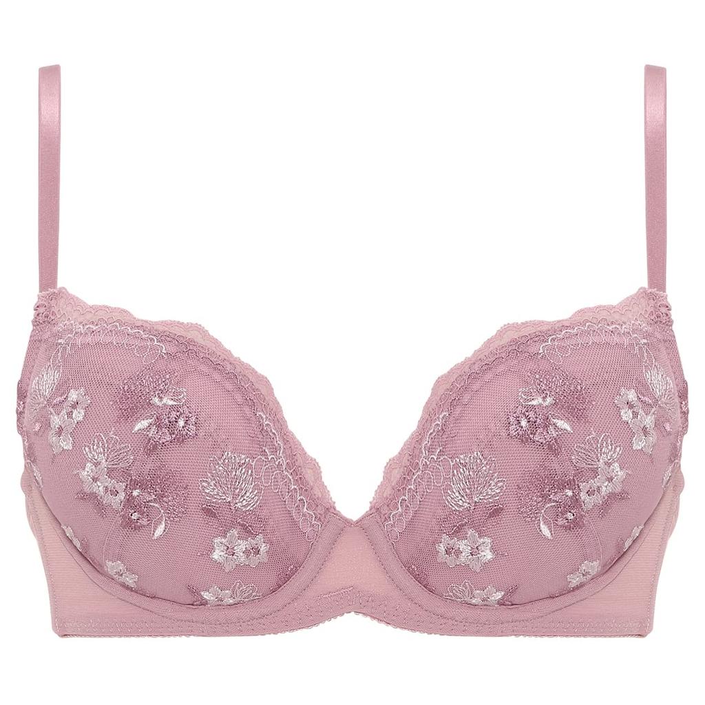 AMOSTYLE BY Triumph Entry Collection Cup Bra Panty Set M005 C65M 3/4 & (Romantic Bouquet) Women's (Red)