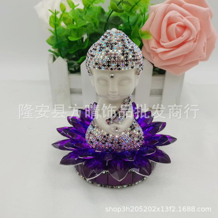 

Кришталевий діамантовий автомобільний парфум, прикраса буддійської центральної консолі Майтрейї Лотоса, крім подарунків для хлопчиків, що благословляють запах