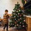 Wooden Train Pendants Christmas Tree Mini Hanging Doll Ornaments Decoration for Home Navidad Noel Xmas New Year Gifts