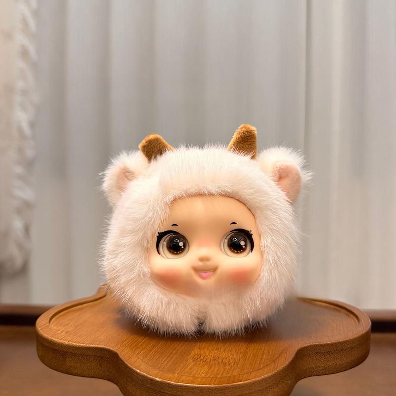 Cute Animal Plush Vinyl Face Doll Series Pendant Keychain Backpack Hangings Decoration Gifts