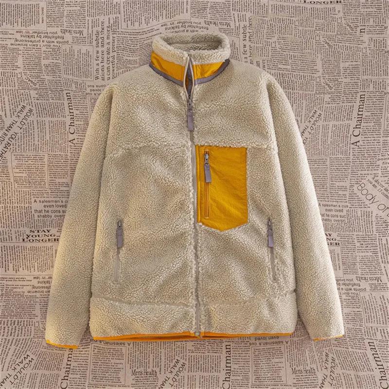 Winter Men's Outdoor Motorcycle Jacket Sweater Cashmere Jacket Down Jacket Men's Windproof Coldproof Warm and Comfortable Jacket