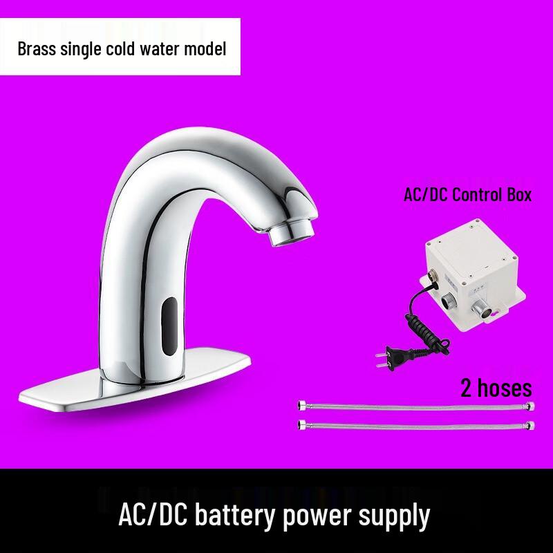 Automatic Copper Single Cold Washbasin Faucet