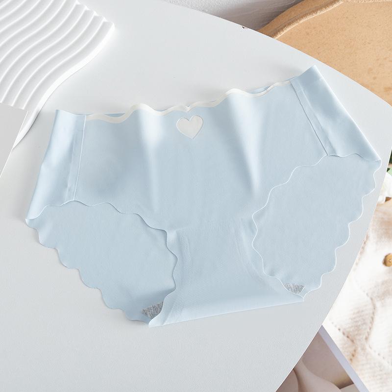 

Seamless Ice Silk Quick-Dry Mid-Waist Women s Panties - Antibacterial Cotton Crotch for Girls XL: 120-140 lbs