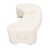 Toilet Stool Foldable Curve U Design Antislip Portable Easy Storage Poop Stool for Batchroom White
