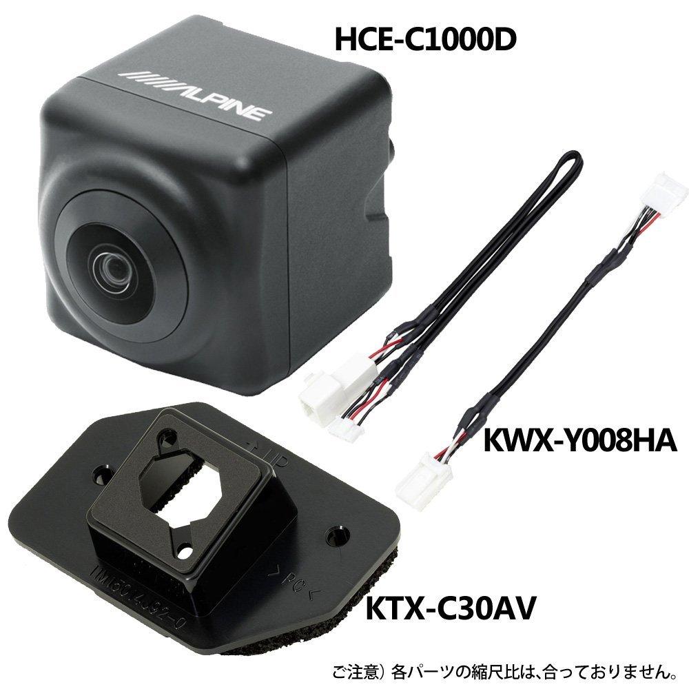 Alpine Rearview Camera Package for Toyota 30 Series Compatible with Minor (Black) HCE-C1000D-AV Alphard/Vellfire (H27/1-Present, H30/1 Change)
