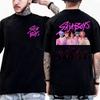 Camiseta Masculina Feminina Caçadores de Demônios K-Pop Saja Boys Jinu Romance Saja Tee Verão Casual Moda Hip-hop Manga Curta Camiseta