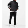 Adidas XL Black Quilted Jacket with Stand Collar and Three Stripes Men's (HL9212)