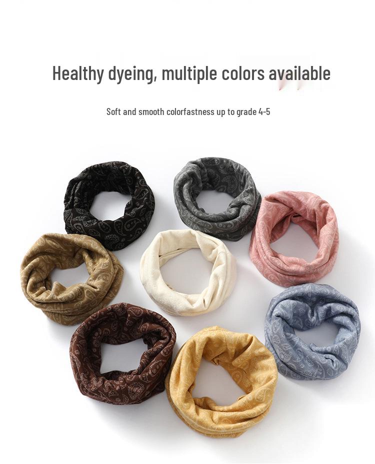 Unisex Winter Cotton Snood: Versatile Thick Neck Warmer & Cervical Protection Scarf