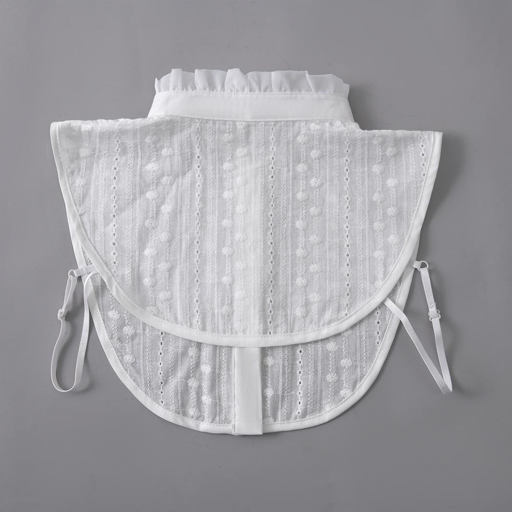 New autumn and winter collection with versatile interior fake collar decoration, ruffle edge stand collar, pure cotton decoratio