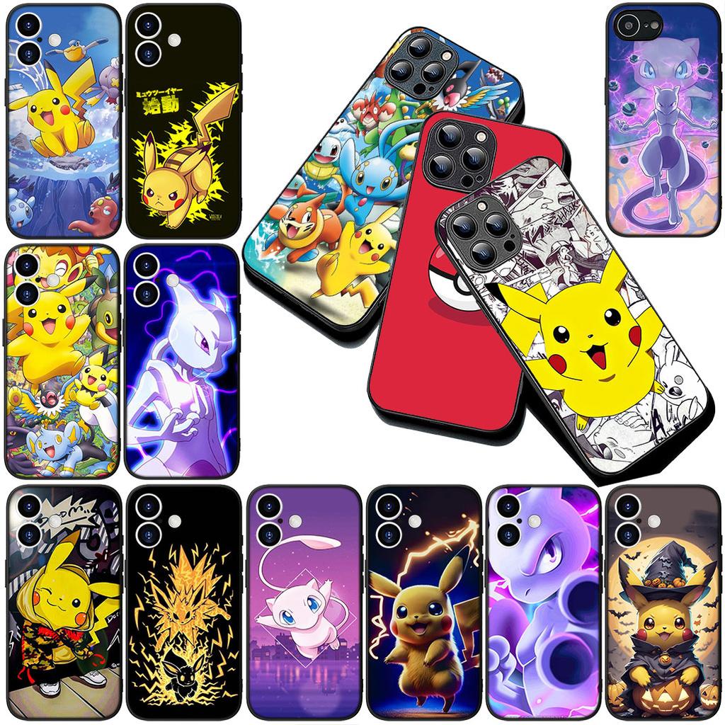 Soft Cover for OPPO A80 A18 A16 A40 A17 A15 A38 A78 A79 A54 A57 A12 A60 4G 5G Casing Phone Case Mewtwo P-Pokemons Mew P-Pikachus