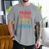 Proud Father Fashion Casual Tops Fathers Day Gift T Shirts Classic Tops Dad Life Fashion Casual Tshirt Unisexs Clothing