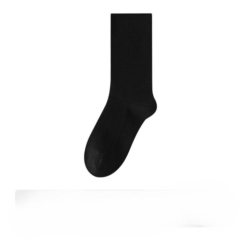 Thick Pure Cotton Socks for Women In Autumn and Winter, Loose Long Tube, Anti-odor and Sweat-absorbing, Solid Color Pile Socks for Autumn