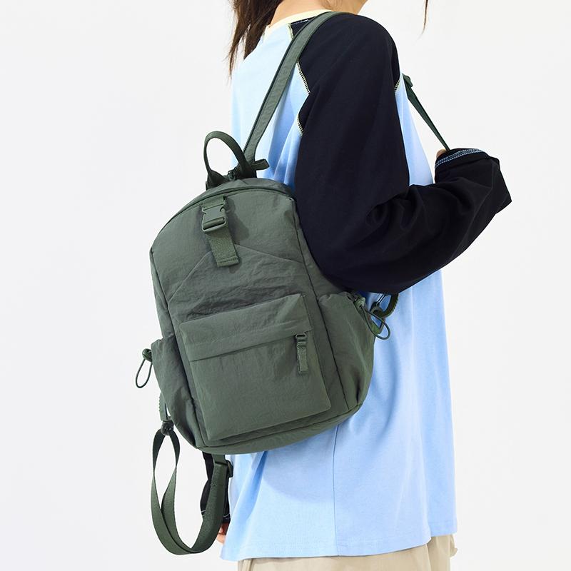 Outdoor Waterproof Nylon Bag Women's Multifunctional Backpack Multi-Layer Large Capacity Chest Bag