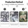 DIY Pearl Diamond Art Painting kits for Adult and Beginners, Majestic White Tiger Sparkling Painting Craft Home Wall Decor handmade Gift