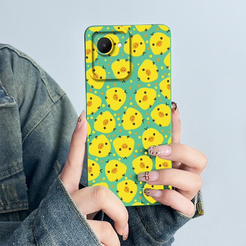 For Realme C30 C30s Narzo 50i Prime Phone Case RMX3690 RMX3506 Coque Soft Silicone Sweet Painted Back Printed Protective Cover