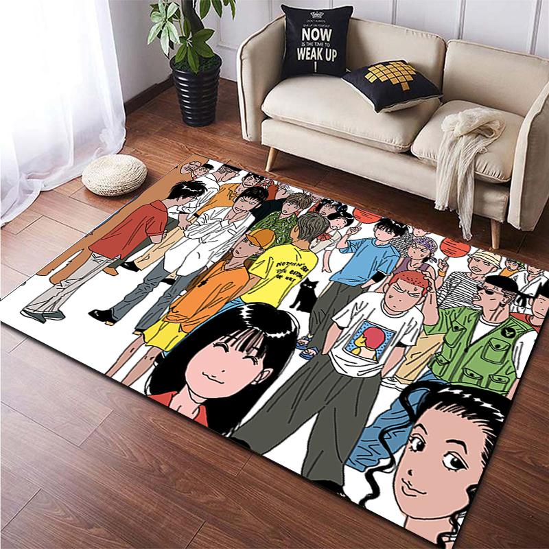 Slam Dunk Digital Painting Carpet for Living Room Large Area Rug Black Soft Carpet Home Decoration Mats Boho Rugs Picnic