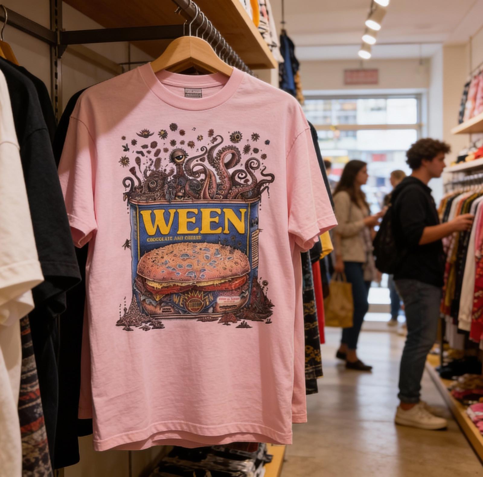 Remake Ween band 90s Light Pink Retro T shirt Unisex tee Classic style S-5XL NWT S