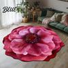 High Absorbency Bath Realistic Anti-slip Rug Anti-Slip Flower Bathroom Mat 3D Absorbent Floor Area
